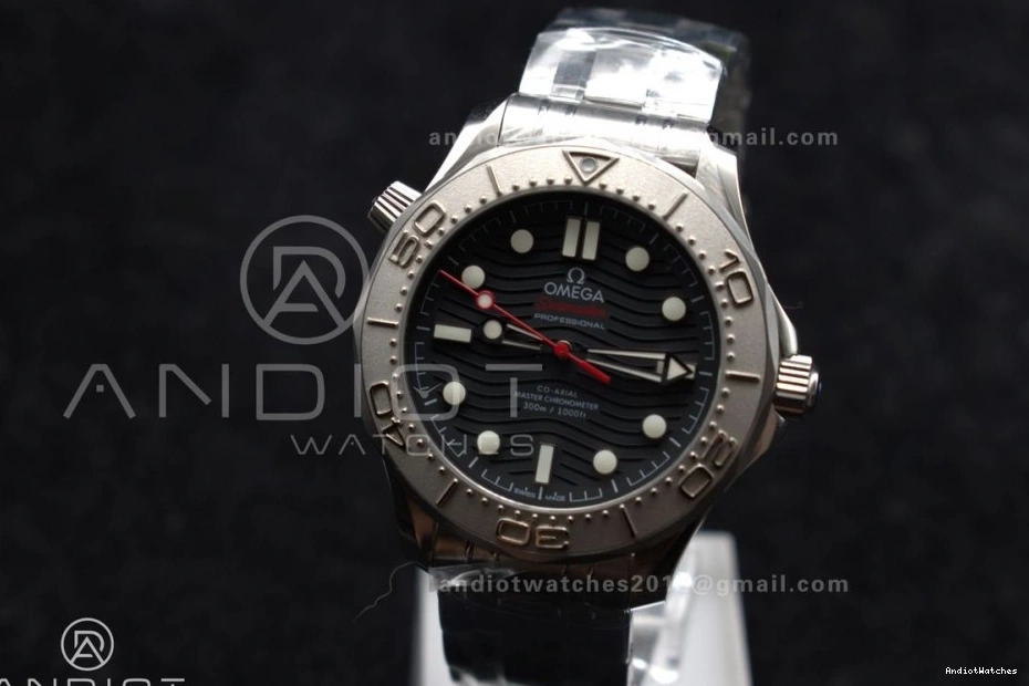 FastDry Best 300M Dial SS A Edition Bracelet Nekton Diver 1:1 Black on Seamaster 1085 VSF 0704